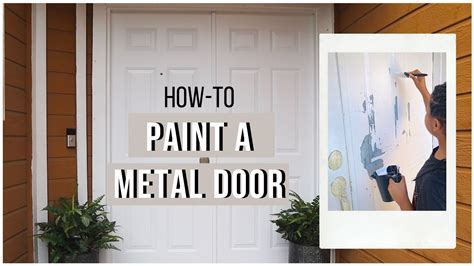 how to paint metal trim on house|paint for metal doors.